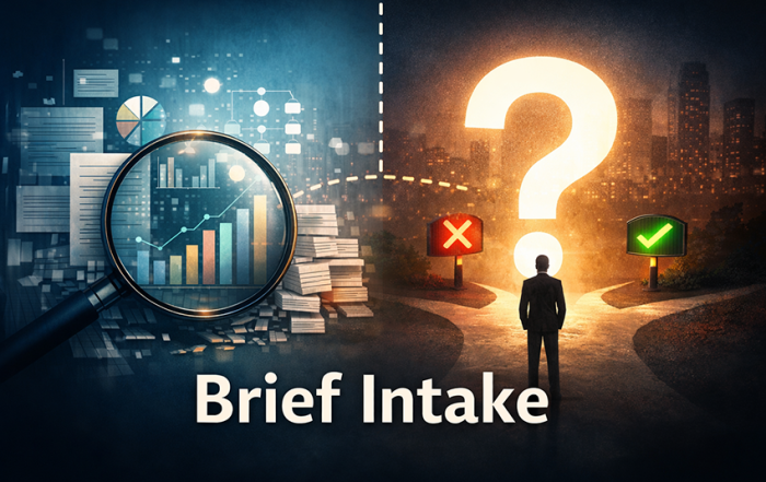 Brief Intake در مدیریت پروژه